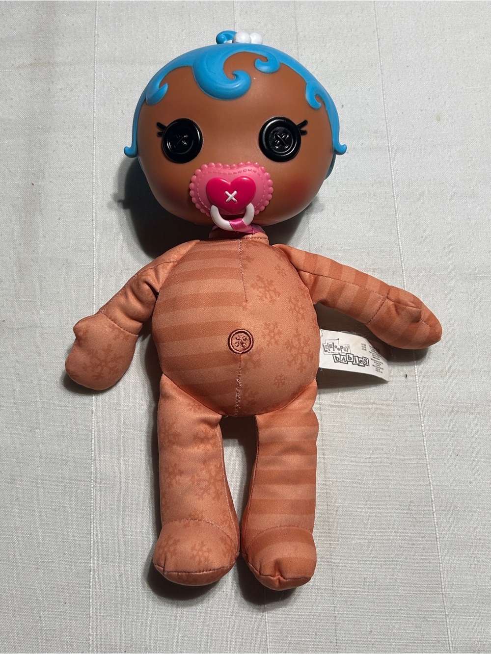 Lalaloopsy Babies Soft Body and Hard Head Doll with Blue Hair and Pacifier 2013